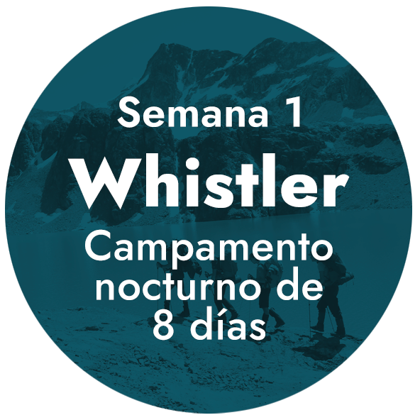 Semana 1 - Whistler - Campamento nocturno de 8 dias